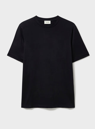 Men's black merino wool T-shirt UK