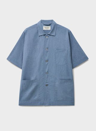 Men's Sky Blue recycled cotton overshirt 