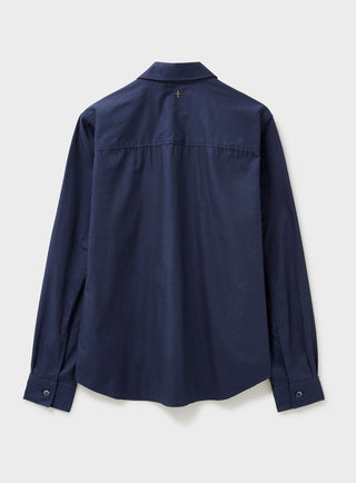 regenerative cotton blue 2 pocket men's shirt