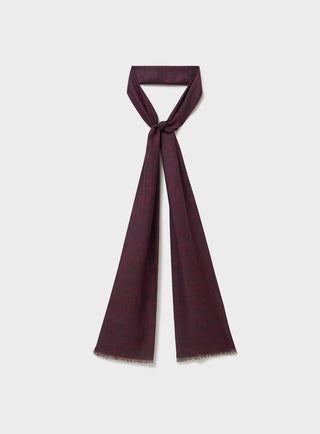 Burgundy tencel scarf 