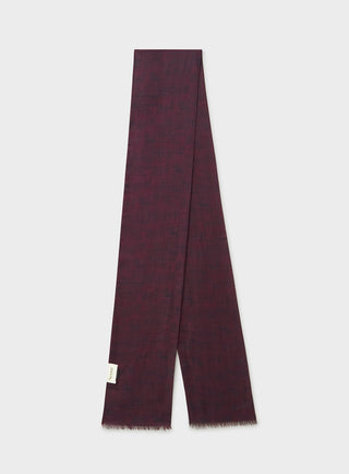 Tencel scarf burgundy for women