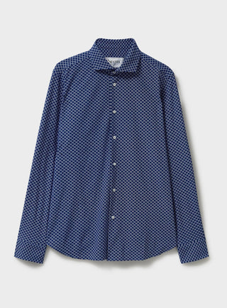 sustainable menswear comfort shirt navy square mens navy overshirt