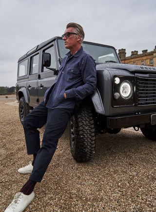 grey flannel overshirt men