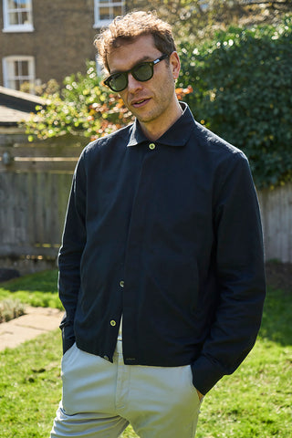 Men's recycled cotton black Jacket UK