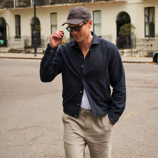 Men's recycled cotton black Jacket UK