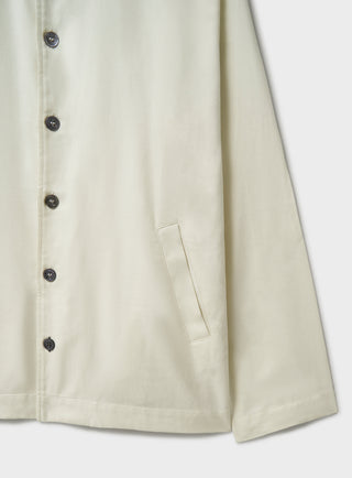 Men's sustainable White Bomber Jacket