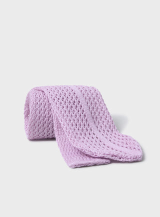 Men's 100% cotton knitted tie 