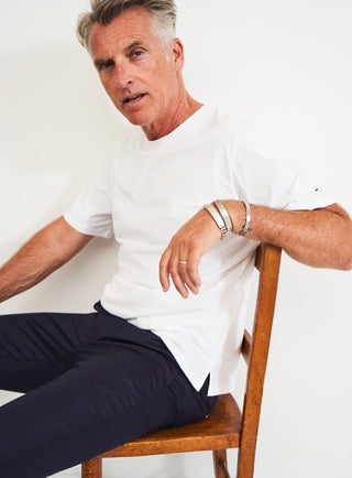 sustainable menswear best quality t shirts 100% white organic cotton 