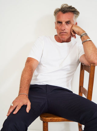 sustainable menswear best t shirt 100% organic cotton white tshirt