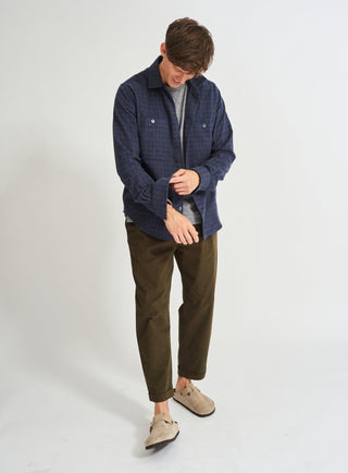 checked double pocket shirts