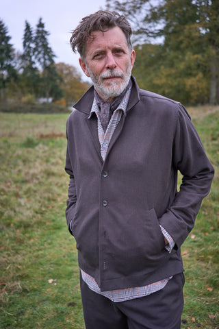 recycled cotton mens overhshirt cotton flannel over shirt 