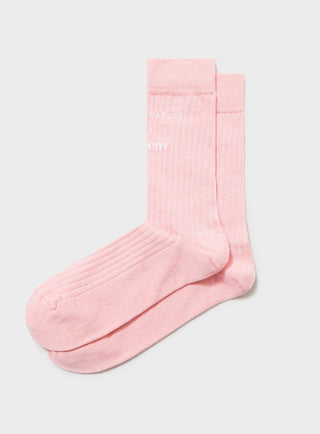 Men's recycled cotton pink socks 