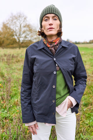 Black Neem Bomber Sorona Rain Jacket Barnes Overshirt Neem London 