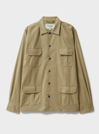 Regenerative Cotton Twill Khaki Over-Shirt Over-Shirts Neem London 