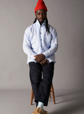 mens blue summer overshirt