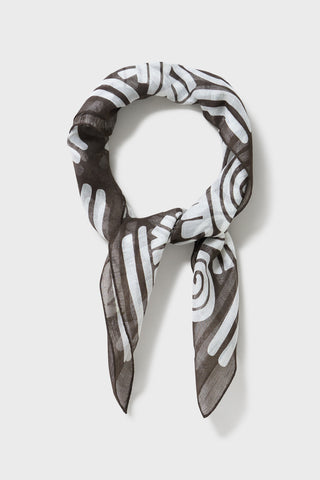 brown men's neck scarf