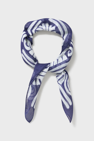 men's navy neck scarf london