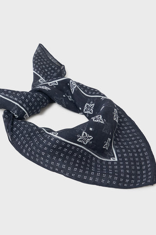 Men's navy neck scarf