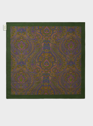 Men's Tencel British Racing Green neckerchief