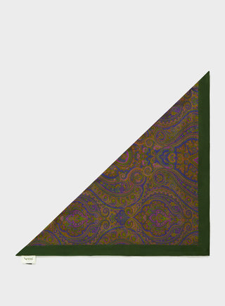 Men's Tencel British Racing Green neckerchief