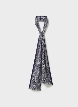 Biodegradable Italian Tencel Neem Circle Navy Neck Scarf Accessories Neem London 