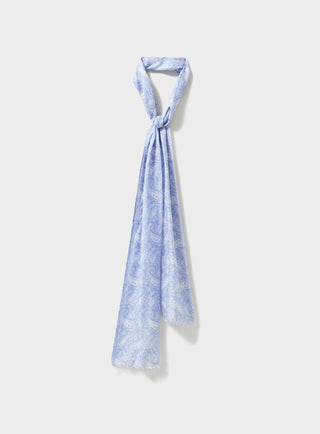 Biodegradable Italian Tencel Sky Paisley Neck Scarf Neck Scarf Neem London 