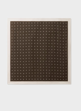 Tencel Polka Dot Brown neckerchief