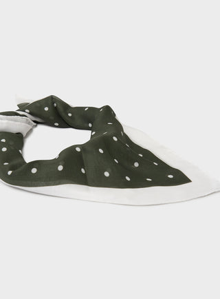 Sustainable Polka Dot Green neckerchief