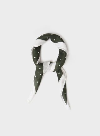 Sustainable Polka Dot Green neckerchief