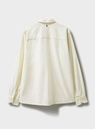 sustainable menswear overshirt mens undyed regenerative cotton four pocket