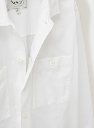 sustainable menswear white double pocket shirt overshirt men 