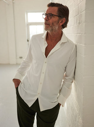Men's sustainable white shirt UK