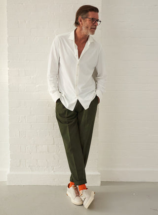 Men's sustainable white shirt UK