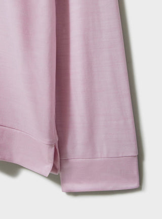 ZQ Merino Wool Jersey Long Sleeve Pink Polo Polo Shirts Neem London 