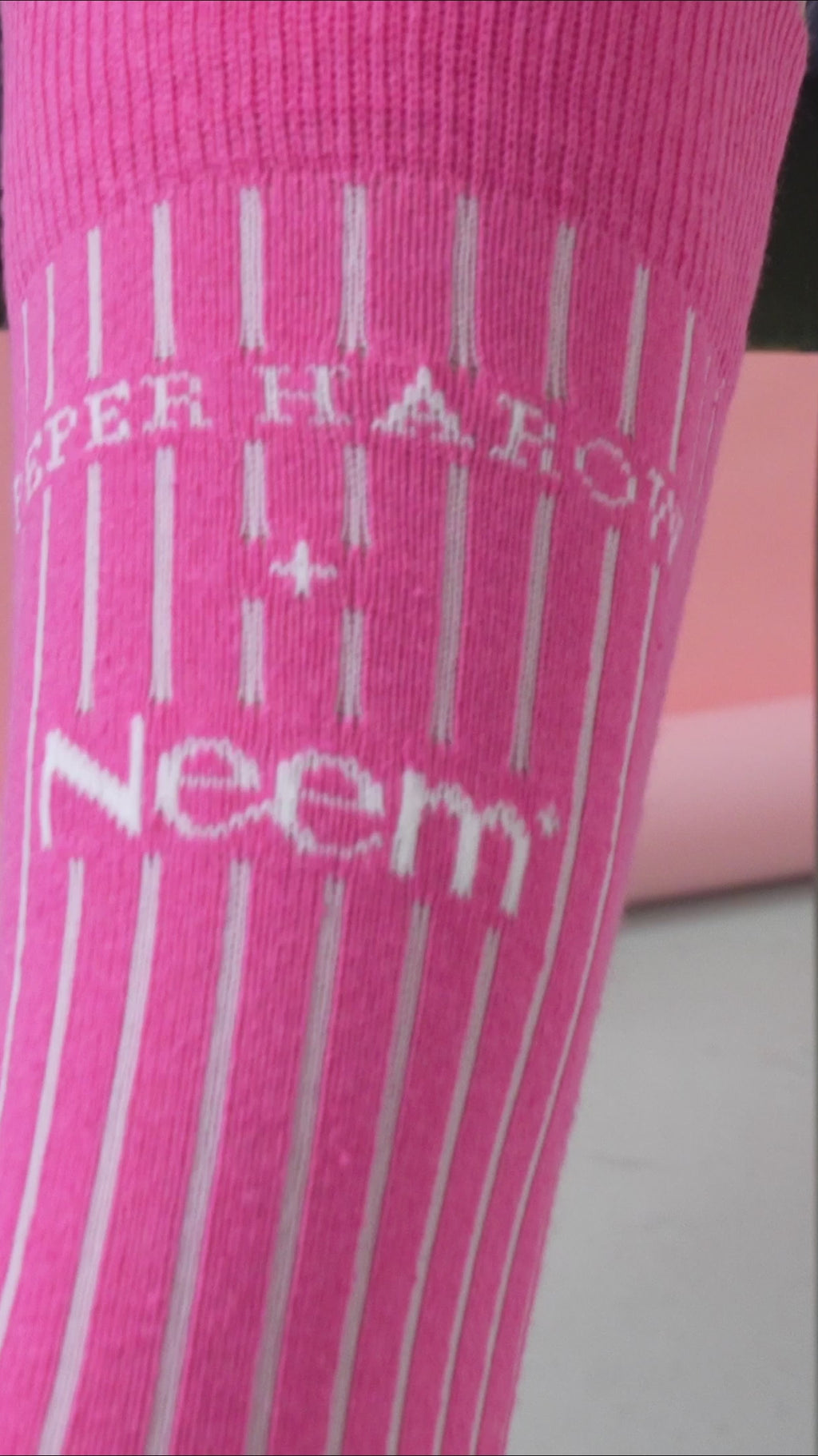 Recycled Cotton Bright Pink Men's Socks Accessories 