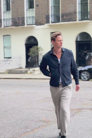 Men's recycled cotton black Jacket UK