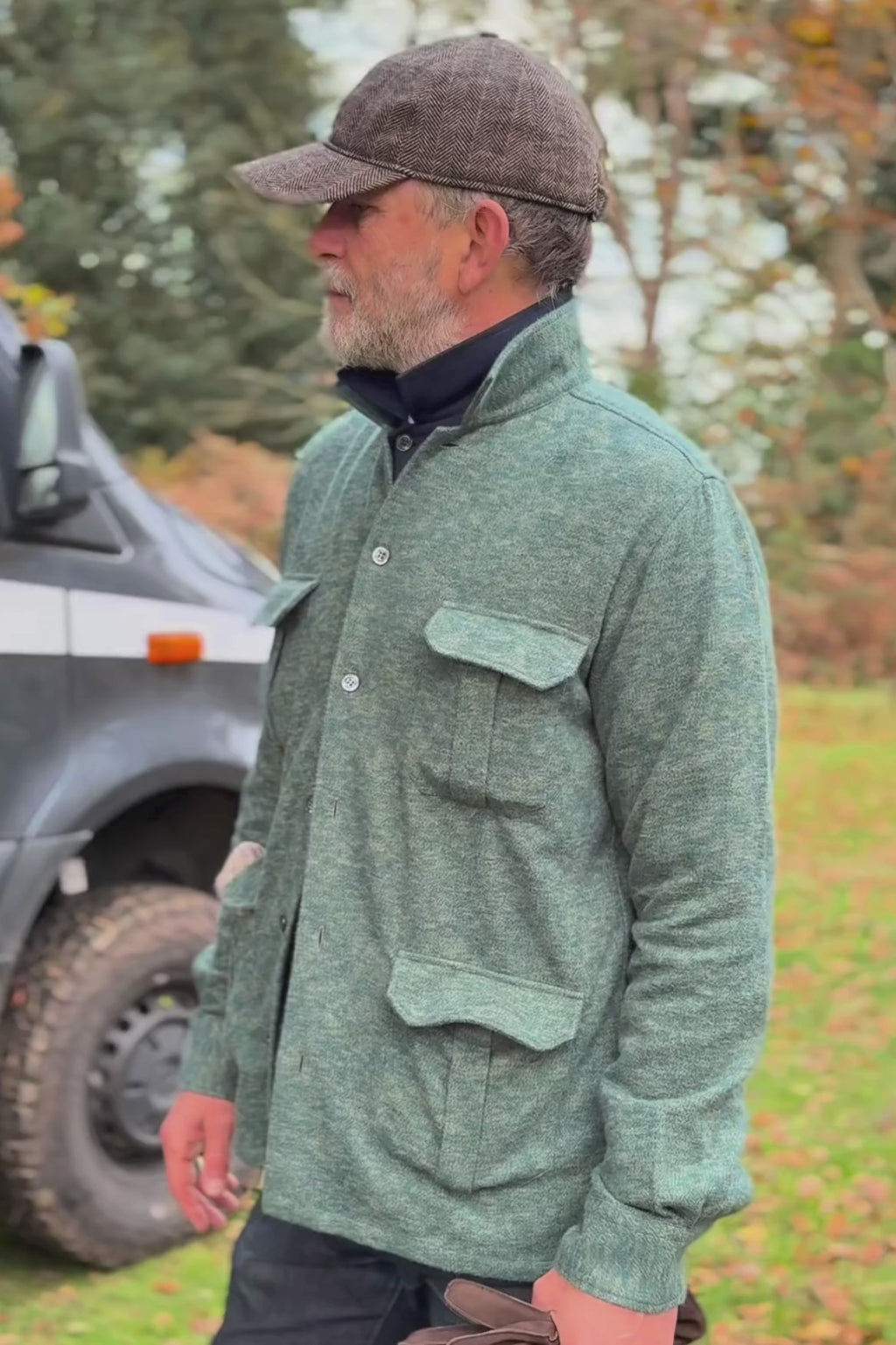 4 pocket mens safari jacket