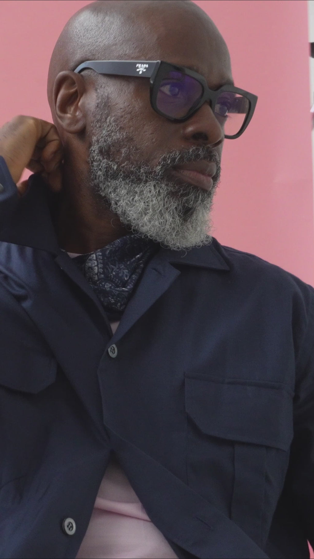 mens cotton overshirt navy