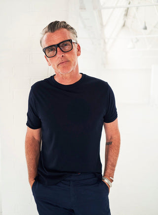 sustainable menswear best quality tshirts ZQ merino traceable wool navy 